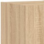 Muebles de TV de pared con luces LED 3 piezas roble Sonoma de , Muebles TV - Ref: Foro24-3216869, Precio: 147,34 €, Descuento: %