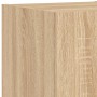 Muebles de TV de pared con luces LED 3 piezas roble Sonoma de , Muebles TV - Ref: Foro24-3216876, Precio: 172,84 €, Descuento: %