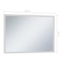 Espejo de pared de baño con LED y sensor táctil 100x60 cm de vidaXL, Espejos - Ref: Foro24-144737, Precio: 137,65 €, Descuent...