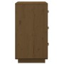 Mesita de noche madera maciza de pino marrón miel 40x40x75 cm de vidaXL, Mesitas de noche - Ref: Foro24-818341, Precio: 78,69...