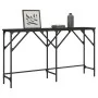 Black engineered wood console table 140x29x75 cm by , Side tables - Ref: Foro24-837757, Price: 52,82 €, Discount: %