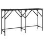 Black engineered wood console table 140x29x75 cm by , Side tables - Ref: Foro24-837757, Price: 52,82 €, Discount: %