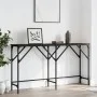 Black engineered wood console table 140x29x75 cm by , Side tables - Ref: Foro24-837757, Price: 52,82 €, Discount: %