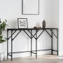 Mesa consola madera de ingeniería negra 140x29x75 cm de , Mesas auxiliares - Ref: Foro24-837757, Precio: 53,19 €, Descuento: %