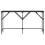 Black engineered wood console table 140x29x75 cm by , Side tables - Ref: Foro24-837757, Price: 52,82 €, Discount: %