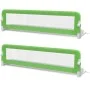 Barandilla de seguridad cama de niño 2 uds verde 150x42 cm de vidaXL, Barandillas de seguridad - Ref: Foro24-276084, Precio: ...