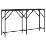 Black engineered wood console table 140x29x75 cm by , Side tables - Ref: Foro24-837757, Price: 52,82 €, Discount: %