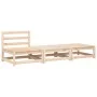 Sofá de jardín sin reposabrazos con cojines y reposapiés de , Sofás modulares de exterior - Ref: Foro24-838141, Precio: 150,8...