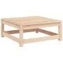 Sofá de jardín sin reposabrazos con cojines y reposapiés de , Sofás modulares de exterior - Ref: Foro24-838141, Precio: 150,8...