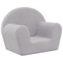Sofá para niños felpa suave gris claro de , Mobiliario para bebés y niños pequeños - Ref: Foro24-356981, Precio: 42,22 €, Des...