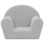 Sofá para niños felpa suave gris claro de , Mobiliario para bebés y niños pequeños - Ref: Foro24-356981, Precio: 42,22 €, Des...