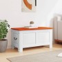 Baúl de almacenaje con tapa madera de acacia marrón y blanco de , Baúles de almacenamiento - Ref: Foro24-364919, Precio: 128,...