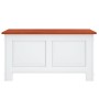 Baúl de almacenaje con tapa madera de acacia marrón y blanco de , Baúles de almacenamiento - Ref: Foro24-364919, Precio: 128,...
