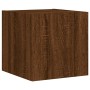 Muebles TV pared con LED 6 pzas madera ingeniería marrón roble de , Muebles TV - Ref: Foro24-3216817, Precio: 175,87 €, Descu...