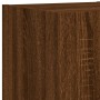 Muebles TV pared con LED 6 pzas madera ingeniería marrón roble de , Muebles TV - Ref: Foro24-3216817, Precio: 175,87 €, Descu...