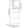 Mueble zapatero 4 cajones abatibles roble Sonoma 60x42x204 cm de , Zapateros y organizadores de calzado - Ref: Foro24-3214394...