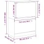 Mueble zapatero 2 cajones abatibles gris Sonoma 80x42x108 cm de , Zapateros y organizadores de calzado - Ref: Foro24-3214404,...