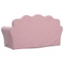 Sofá cama para niños de 2 plazas felpa suave rosa de , Mobiliario para bebés y niños pequeños - Ref: Foro24-357063, Precio: 8...