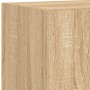 Muebles TV pared con LED 6 pzas madera ingeniería roble Sonoma de , Muebles TV - Ref: Foro24-3216834, Precio: 222,63 €, Descu...
