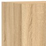 Muebles TV pared con LED 4 pzas madera ingeniería roble Sonoma de , Muebles TV - Ref: Foro24-3216656, Precio: 172,68 €, Descu...