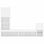 Muebles de TV de pared con LED 4 pzas madera ingeniería blanco de , Muebles TV - Ref: Foro24-3216661, Precio: 173,64 €, Descu...
