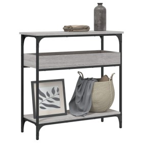 Mesa consola estante madera ingeniería Sonoma gris 75x29x75 cm de , Mesas auxiliares - Ref: Foro24-837715, Precio: 48,62 €, D...
