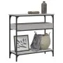 Console table with Sonoma grey engineered wood shelf 75x29x75 cm by , Side tables - Ref: Foro24-837715, Price: 48,04 €, Disco...