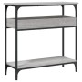 Mesa consola estante madera ingeniería Sonoma gris 75x29x75 cm de , Mesas auxiliares - Ref: Foro24-837715, Precio: 48,62 €, D...