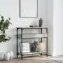 Mesa consola estante madera ingeniería Sonoma gris 75x29x75 cm de , Mesas auxiliares - Ref: Foro24-837715, Precio: 48,04 €, D...