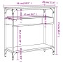 Mesa consola estante madera ingeniería Sonoma gris 75x29x75 cm de , Mesas auxiliares - Ref: Foro24-837715, Precio: 48,62 €, D...
