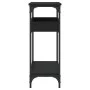 Mesa consola con estante madera ingeniería negra 100x29x75 cm de , Mesas auxiliares - Ref: Foro24-837717, Precio: 58,50 €, De...
