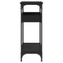 Mesa consola con estante madera ingeniería negra 100x29x75 cm de , Mesas auxiliares - Ref: Foro24-837717, Precio: 59,24 €, De...