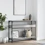 Mesa consola estante madera ingeniería Sonoma gris 100x29x75 cm de , Mesas auxiliares - Ref: Foro24-837720, Precio: 58,79 €, ...