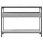 Console table with Sonoma grey engineered wood shelf 100x29x75 cm by , Side tables - Ref: Foro24-837720, Price: 58,79 €, Disc...