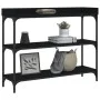 Konsolentisch mit Regalen schwarz 100x30x80 cm von , Seitentische - Ref: Foro24-837807, Preis: 50,25 €, Rabatt: %