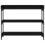 Konsolentisch mit Regalen schwarz 100x30x80 cm von , Seitentische - Ref: Foro24-837807, Preis: 50,25 €, Rabatt: %