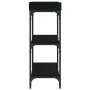 Konsolentisch mit Regalen schwarz 100x30x80 cm von , Seitentische - Ref: Foro24-837807, Preis: 50,25 €, Rabatt: %