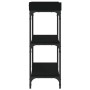Mesa consola con estantes negro 100x30x80 cm de , Mesas auxiliares - Ref: Foro24-837807, Precio: 50,83 €, Descuento: %