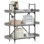 Librería de 3 estantes madera gris Sonoma 100x33x108,5 cm de , Librerías y estanterías - Ref: Foro24-837690, Precio: 65,72 €,...