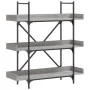 Librería de 3 estantes madera gris Sonoma 100x33x108,5 cm de , Librerías y estanterías - Ref: Foro24-837690, Precio: 65,72 €,...