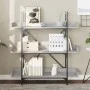 Librería de 3 estantes madera gris Sonoma 100x33x108,5 cm de , Librerías y estanterías - Ref: Foro24-837690, Precio: 65,72 €,...