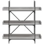 Librería de 3 estantes madera gris Sonoma 100x33x108,5 cm de , Librerías y estanterías - Ref: Foro24-837690, Precio: 66,59 €,...
