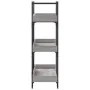 Librería de 3 estantes madera gris Sonoma 100x33x108,5 cm de , Librerías y estanterías - Ref: Foro24-837690, Precio: 65,72 €,...