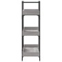 Librería de 3 estantes madera gris Sonoma 100x33x108,5 cm de , Librerías y estanterías - Ref: Foro24-837690, Precio: 66,59 €,...