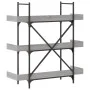 Librería de 3 estantes madera gris Sonoma 100x33x108,5 cm de , Librerías y estanterías - Ref: Foro24-837690, Precio: 65,72 €,...
