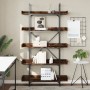 Librería de 5 estantes madera ingeniería roble ahumado de , Librerías y estanterías - Ref: Foro24-837699, Precio: 97,22 €, De...