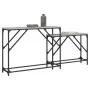 Mesas consola apilables 2 pzas madera ingeniería gris Sonoma de , Mesas auxiliares - Ref: Foro24-837805, Precio: 52,79 €, Des...