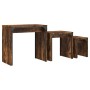 Mesas de centro apilables 3 pzas madera ingeniería roble humo de , Mesas de centro - Ref: Foro24-837824, Precio: 64,76 €, Des...
