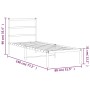 Estructura de cama con cabecero metal negro 75x190 cm de , Camas y somieres - Ref: Foro24-355355, Precio: 59,48 €, Descuento: %