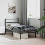 Estructura de cama con cabecero metal negro 90x190 cm de , Camas y somieres - Ref: Foro24-355357, Precio: 66,22 €, Descuento: %